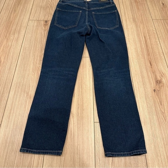 NWT Express Slim Super High Rise 4R Distressed Dark Denim - Picture 12 of 13